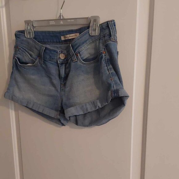 Mavi Light Denim Shorts - Picture 1 of 2